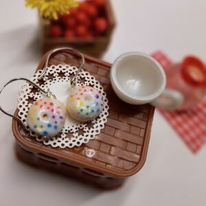 Rainbow Donut Earrings